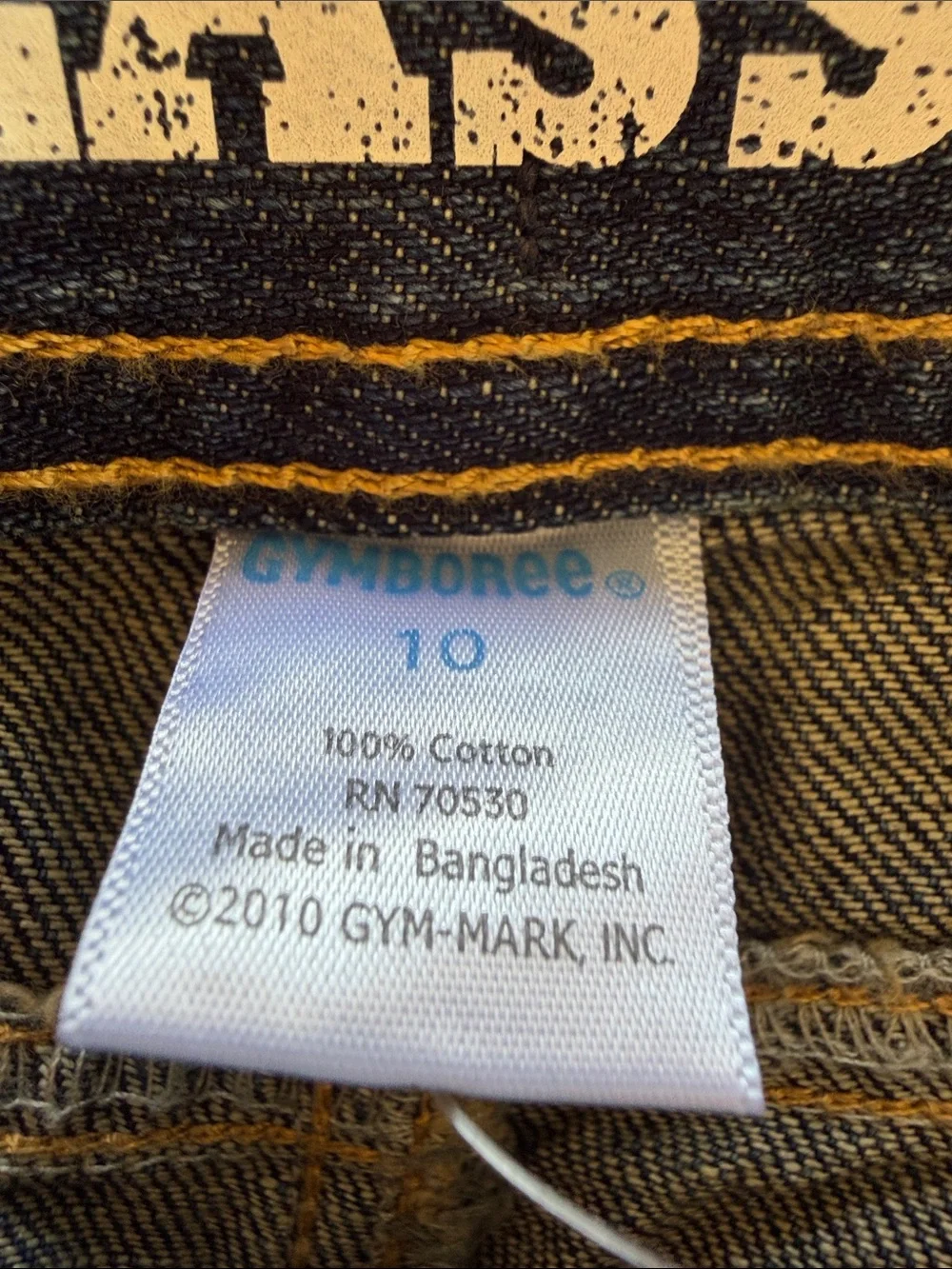 NWT Gymboree Boys' Blue Straight Leg Jeans With Adjustable Waist